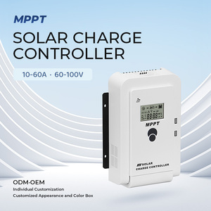 Chargeur de <span class=keywords><strong>batterie</strong></span> solaire intelligent 50A, régulateur solaire pour <span class=keywords><strong>camping</strong></span>-<span class=keywords><strong>car</strong></span> avec entrée PV 100V et ignifuge V-0 - Product Image 2