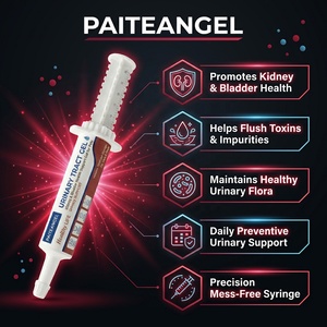 Gel OEM pour voies urinaires des animaux de compagnie, supplément de soutien rénal et vésical pour chats et chiens, canneberge et D-Mannose en seringue - Product Image 1