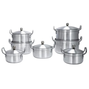 Olla Grande <span class=keywords><strong>de</strong></span> Aluminio <span class=keywords><strong>de</strong></span> Alta Calidad para Sopa y Caldo, con 2 Asas y Tapa, para Cocinas <span class=keywords><strong>de</strong></span> Gas e Inducción, Venta al por Mayor para Papúa Nueva Guinea - Product Image 6
