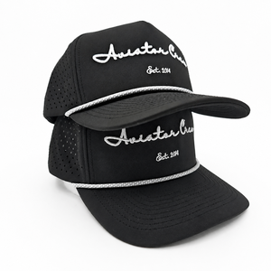 Laser Perforated Custom 5 Panel Golf Hat Performance Fabric <b>Rope</b> 3D Embroidery Logo Outdoor Sport Unisex Quick Dry - Product Image 6