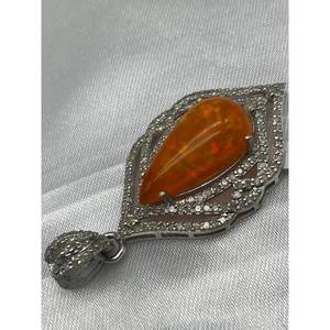 Nouveau pendentif en opale de couleur de luxe, très vendu, en argent sterling 925, cadeau pour fête, mariage, fiançailles, cérémonies religieuses, événements - Product Image 3