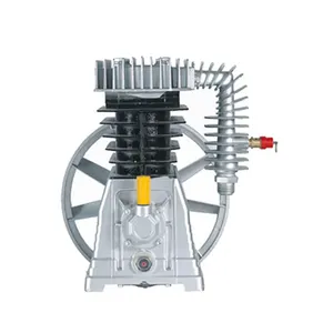 Testata della pompa del compressore d'aria 5hp con trasmissione a cinghia del pistone elettrico del cilindro da 2*90mm