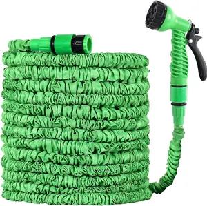 可扩展花园水软管套装用于洗涤和浇水的柔性软管