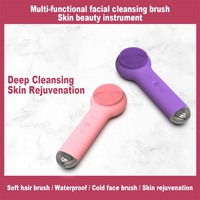 Brosse nettoyante électrique en silicone pour le visage, appareil de soin de la peau étanche, utilisation domestique, rechargeable par USB, masseur facial, équipement de beauté