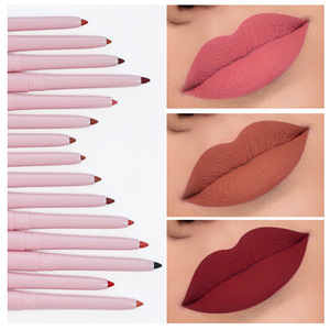 <span class=keywords><strong>Crayon</strong></span> à lèvres contour <span class=keywords><strong>crayon</strong></span> à lèvres rose mignon maquillage populaire logo personnalisé twist up végan crémeux <span class=keywords><strong>hydratant</strong></span> velours - Product Image 2