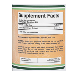 Oem nhãn hiệu riêng <span class=keywords><strong>Lithium</strong></span> orotate viên nang 5mg của <span class=keywords><strong>Lithium</strong></span> nguyên tố mỗi khẩu phần cho nhận thức và sức khỏe não 210 viên nang - Product Image 5