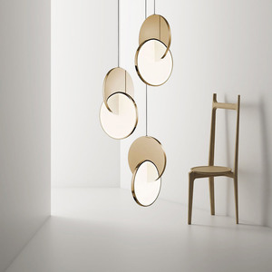 Lampadario LED Nordico per Soggiorno Consigliato dai Designer, Misura Media, <span class=keywords><strong>Luce</strong></span> Calda 3000K, Garanzia di 2 Anni - Lampada Semplice per Comodino e Scale - Product Image 6