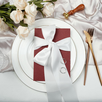 Ruban en satin simple face de 1 pouce, 25 yards, pour la décoration de fleurs, les nœuds, les roses, l'emballage de cadeaux, ruban de Noël