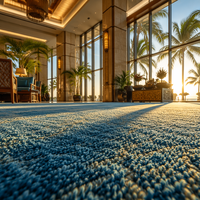 Moquette en rouleau à poils coupés haute densité, résistante à l'usure, pour hôtels modernes, chambres d'hôtes, bureaux et espaces commerciaux