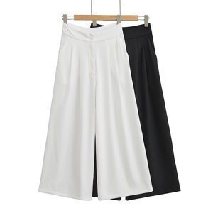 Gilet doppiopetto in <span class=keywords><strong>lino</strong></span> da <span class=keywords><strong>donna</strong></span> per il commercio estero <span class=keywords><strong>pantaloni</strong></span> a pieghe tinta unita Set da <span class=keywords><strong>donna</strong></span> stile elegante Hot Cross-Border - Product Image 4