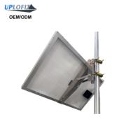 UPLOFIT M8 Collier de fixation en U en acier plaqué laiton à mâchoires dentelées pour usage industriel, fixation de mât d'antenne électrique et de tuyaux, 3,5 pouces