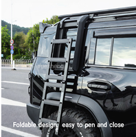 Échelle latérale pliable en aluminium tout-terrain avec verrouillage, échelle pliable pour l'escalade, pour Haval H9 2025, accessoires extérieurs de voiture