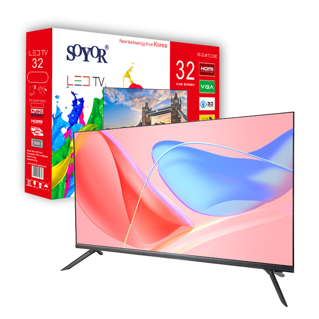 32 Inch LED Lcd Android Televisore Tempered Glass Smart Tv Factory Wholesale Large Screen OEM ODM Manufacturer LED