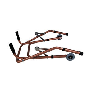 Aluminum Alloy <b>Walker</b> Bronze <b>Frame</b> With Wheels For Elderly Mobility Assistance - Product Image 3