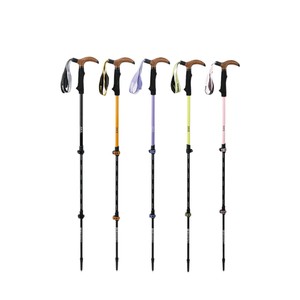 Bâtons de randonnée WELLHIKE à poignée en T, 246 g, en alliage d'aluminium, verrouillage externe, bâtons de marche d'extérieur - Product Image 4