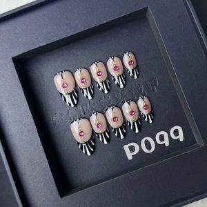 Ensemble d'accessoires <span class=keywords><strong>de</strong></span> beauté <span class=keywords><strong>de</strong></span> salon en ABS souple <span class=keywords><strong>de</strong></span> haute qualité, 10 pièces, modèle français, <span class=keywords><strong>faux</strong></span> <span class=keywords><strong>ongles</strong></span> sculptés aux amandes, design long et carré - Product Image 4