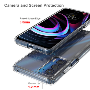 Funda de acrílico duro transparente para teléfono móvil, carcasa protectora completa para Motorola Edge <span class=keywords><strong>2021</strong></span> G50 G60 5G - Product Image 3