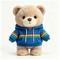 Ours en peluche de haute qualité avec tenue, mini-animaux en peluche personnalisés, ours en peluche personnalisé en gros pour enfant