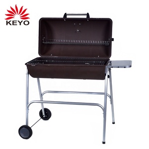 Parrilla <span class=keywords><strong>de</strong></span> Carbón Grande para Exteriores, Tipo Barril, con Ahumador - Product Image 3