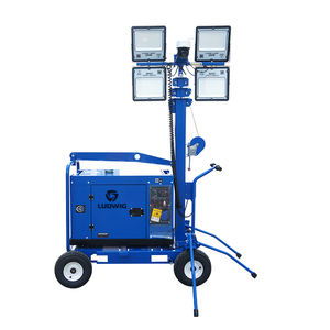 Torre de Iluminación LED Portátil LUDWIG Diesel IP65, Cámara de Vigilancia Móvil para Construcción, Minería y Estadios - Product Image 3
