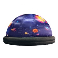Domo de Planetario Inflable Portátil de 6 m con Proyección Digital Móvil, Carpa con Impresión del Logotipo de Planetas