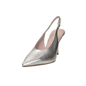 Tamaris Donna Slingback Heeled Sandals <b>Silver</b> 9 Cm Heel Size 40 - Product Image 5