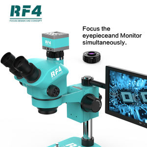 RF4 RF7050TV-2KC1-S010 4Kデジタルカメラ三眼ステレオ顕微鏡10インチモニター産業研究所携帯電話修理 - Product Image 3