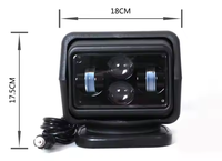Nouveau 360 degrés recherche lumière 12V aluminium travail lumière pour camion bateau voiture ATV télécommande 6000K couleur inondation rénovation