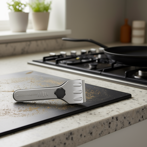 Grattoir pour plaque céramique Metaltex en acier inoxydable, lot de 6, outil de nettoyage de cuisine - Product Image 3