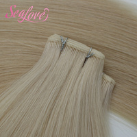 OEM/ODM Mèches Genius Wefts Cheveux Humains Blond Platine 60a Double Drawn avec Mèches Claires et Foncées pour Clients Premium