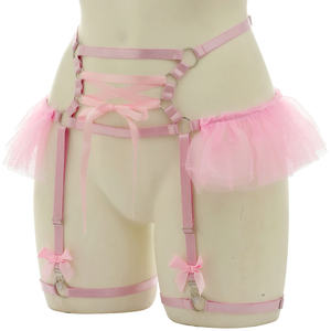 Ins Venta caliente señora sexy Lencería mujeres atraer bebé muñeca Lenceria stripper traje pierna anillo ligas - Product Image 2