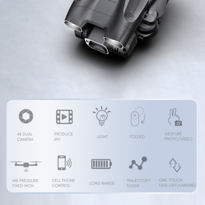 Professional H66 Foldable <b>Drone</b> with <b>4K</b> Dual Camera & Optical Flow Positioning for Aerial Photography & Long-Range Flight - Product Image 3