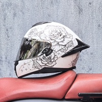 Casque intégral de moto SLKE amélioré certifié DOT avec grande aile arrière, double lentille, double visière, unisexe, toutes saisons