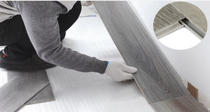 Suelo de tablones de vinilo <span class=keywords><strong>SPC</strong></span> de PVC de grano de madera resistente al agua 4mm-8mm para decoración de Hotel y hogar Material plástico diseño gráfico - Product Image 5