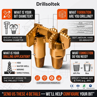 Буровая коронка Drillsoltek 2026 Custom PDC для направленного бурения HDD и бестраншейного бурения по скальным породам