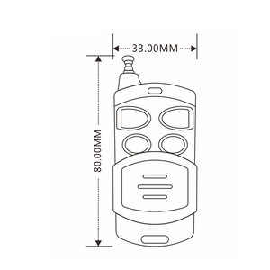 5-Buttons RF Wireless <strong>Gate</strong> Door Opener <strong>Remote</strong> <strong>Control</strong> Transmitter - Product Image 5