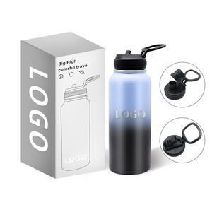 ขวดน้ำเก็บความร้อนสุญญากาศสองชั้น สแตนเลส 304  แบบมินิมอลรักษ์โลก  ขนาด 32 ออนซ์  สำหรับเล่นกีฬา  พร้อมโลโก้สั่งทำ - Product Image 2