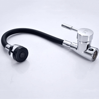 Keran Dapur Keramik Modern Klasik Matte Black Zinc Alloy dengan Tuas Tunggal, Putar 360 Derajat, Mixer Air Panas Dingin untuk Proyek