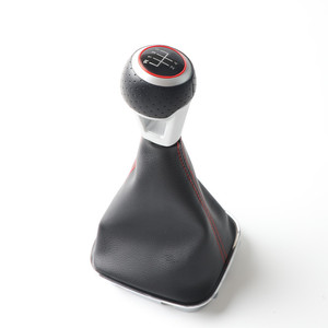 Pommeau de levier de vitesse en cuir pour Volkswagen Polo, conception ergonomique, transmission manuelle - Product Image 5