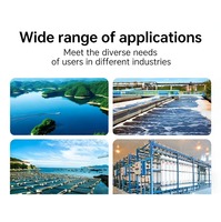 Testeur de qualité de l'eau portable multi-paramètres à double capteur PH/Conductivité/Salinité pour étang et laboratoire – Mètre numérique DO/ORP/EC/TDS