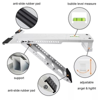 Support de climatiseur de fenêtre robuste de 200 lb Unité de support murale en acier Étagères et unités de rangement