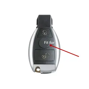 Stiker Remote kunci mobil 13mm, untuk Mercedes Benz AMG C E Kelas GLA GLC CLS GLE W211 W212 W213 W203 W204 W108 W205