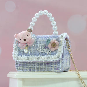 <span class=keywords><strong>Borsa</strong></span> a Tracolla Primaverile 2026 con Orsetto e Perle per Ragazze, Trendy <span class=keywords><strong>Borsa</strong></span> Principessa con Elementi Cartoon - Product Image 5