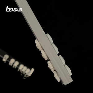 Rail de <span class=keywords><strong>rideau</strong></span> en alliage d'aluminium pliable avec rail de draperie de <span class=keywords><strong>barre</strong></span> silencieuse en <span class=keywords><strong>PVC</strong></span> Rail de <span class=keywords><strong>rideau</strong></span> durable <span class=keywords><strong>pour</strong></span> baie vitrée - Product Image 3