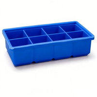 CHINFAI Nouveau design, bac à glaçons réutilisable en silicone sans BPA, outil de fabrication de glaçons pour la cuisine avec couvercle facile à démouler, machine à glaces