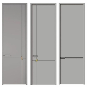 Puertas Interiores de Madera al por Mayor de Fábrica, Puertas de Dormitorio de Madera Maciza Compuesta, Puertas Ecológicas para Hoteles - Product Image 1