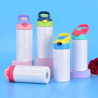 Botol Minum Anak Grosir DIY Sublimasi Polos, Dinding Ganda Lurus Sus304, Terisolasi