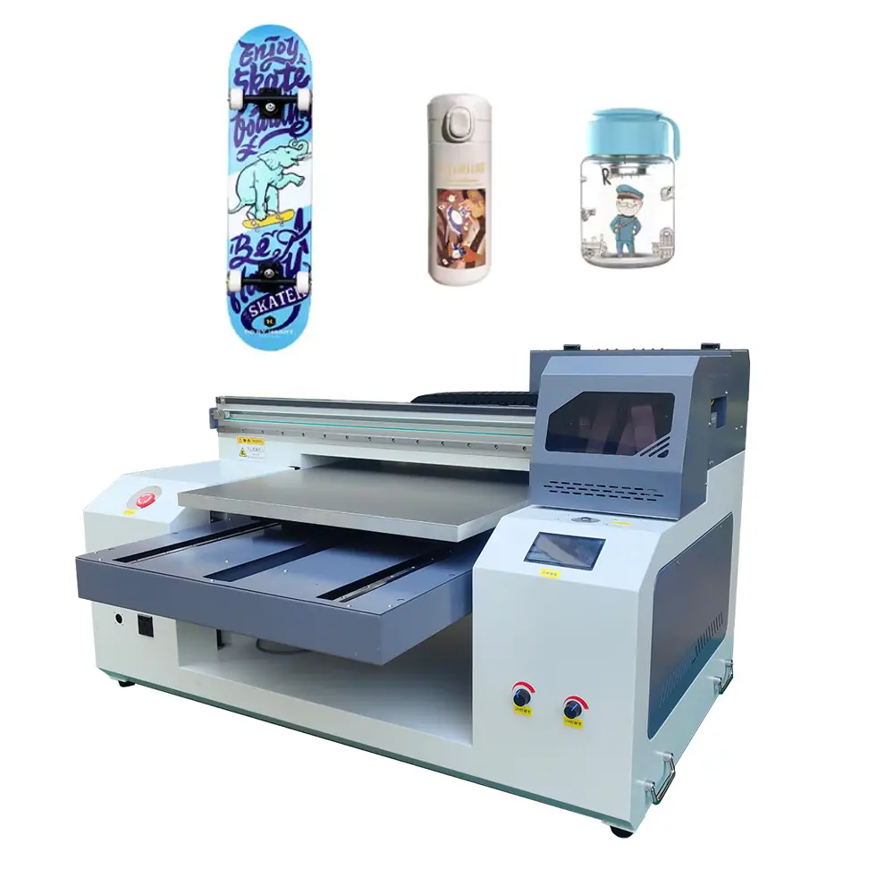 Цена a1 Быстрая Двойная Головка I3200 9060 УФ принтер плоская кровать печатная машина для чашки кружки цилиндрических изделий l1118/l1119/l130/l1300/l18