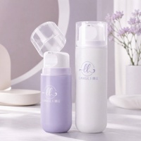 Flacon pompe airless vide personnalisé pour fabricant, vente en gros, 50ml 100ml, pour soins de la peau, lotion faciale, en plastique PP, flacon pulvérisateur airless