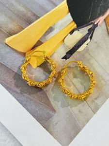 Xinfly Luxury Au999 Pure Gold 5D Technology Jewelry Boucles <span class=keywords><strong>d</strong></span>'oreilles fines qui peuvent être portées et conserver de la <span class=keywords><strong>valeur</strong></span> Certifié Vendre par grammes - Product Image 6